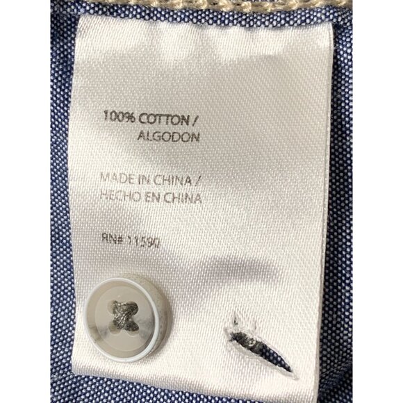 Lot Of 2 Mens Shirts Weatherproof Denim Button-Up & Van Heusen Polo M 8862 - Picture 10 of 11